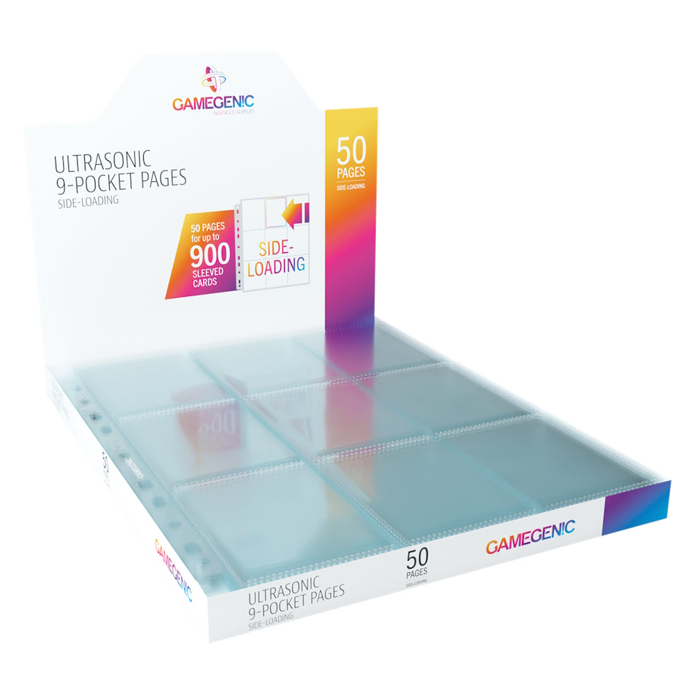 50 Pages 9-Pocket Ultrasonic (Side-loading) - GameGenic