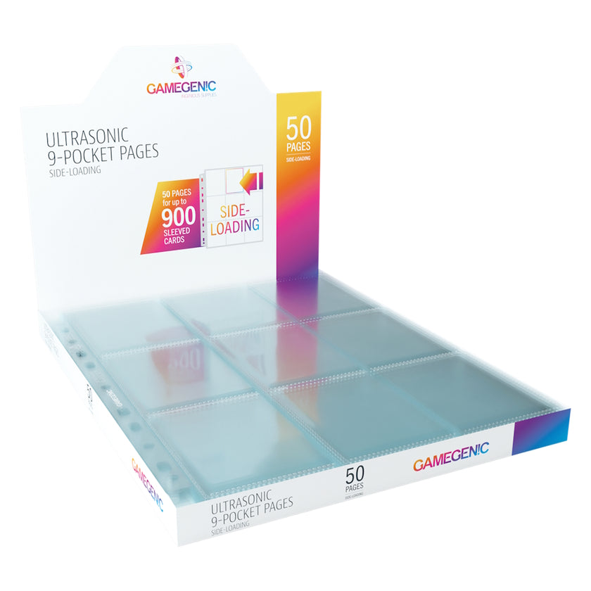 50 Pages 9-Pocket Ultrasonic (Side-loading) - GameGenic