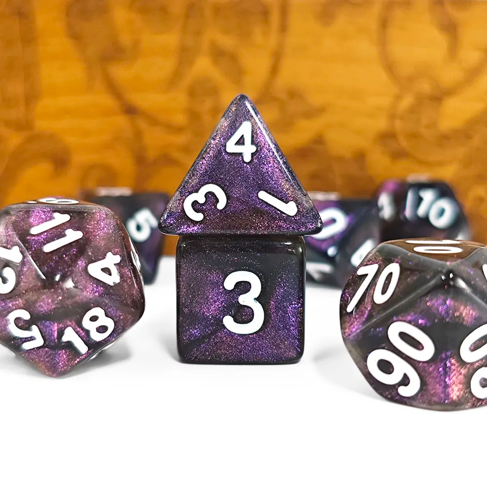 Set de 7 Dés - Nébuleuse Améthyste