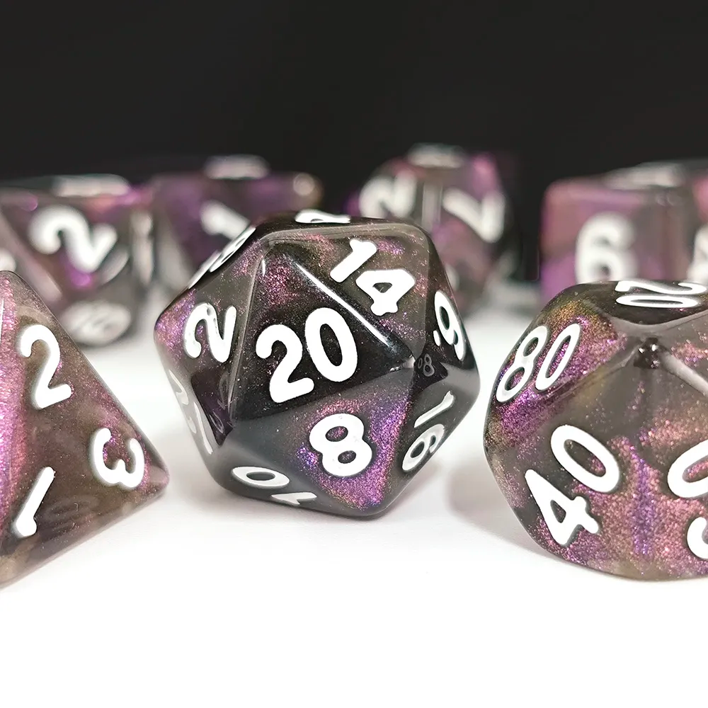 Set de 7 Dés - Nébuleuse Améthyste
