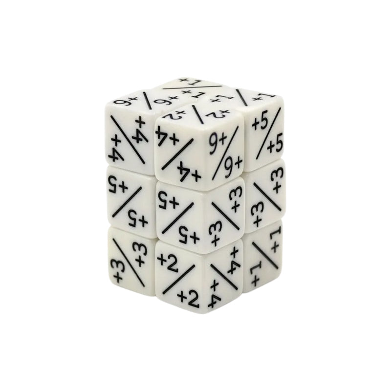 Set de 12 Dés 6 (D6) - Marqueurs +1/+1 & -1/-1