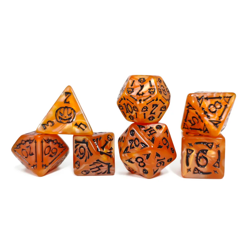 Set de 7 Dés - Cauchemar d'Halloween