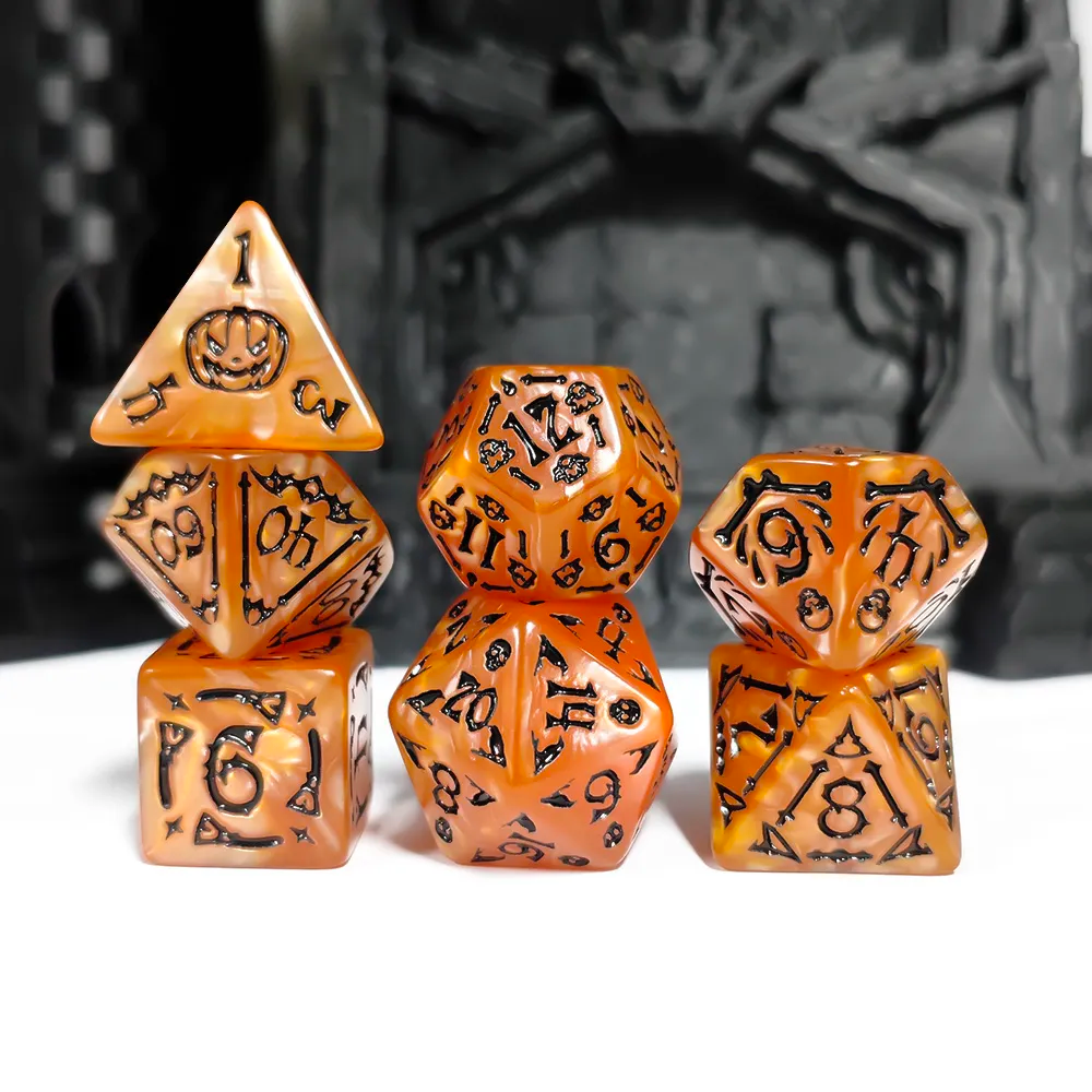 Set de 7 Dés - Cauchemar d'Halloween