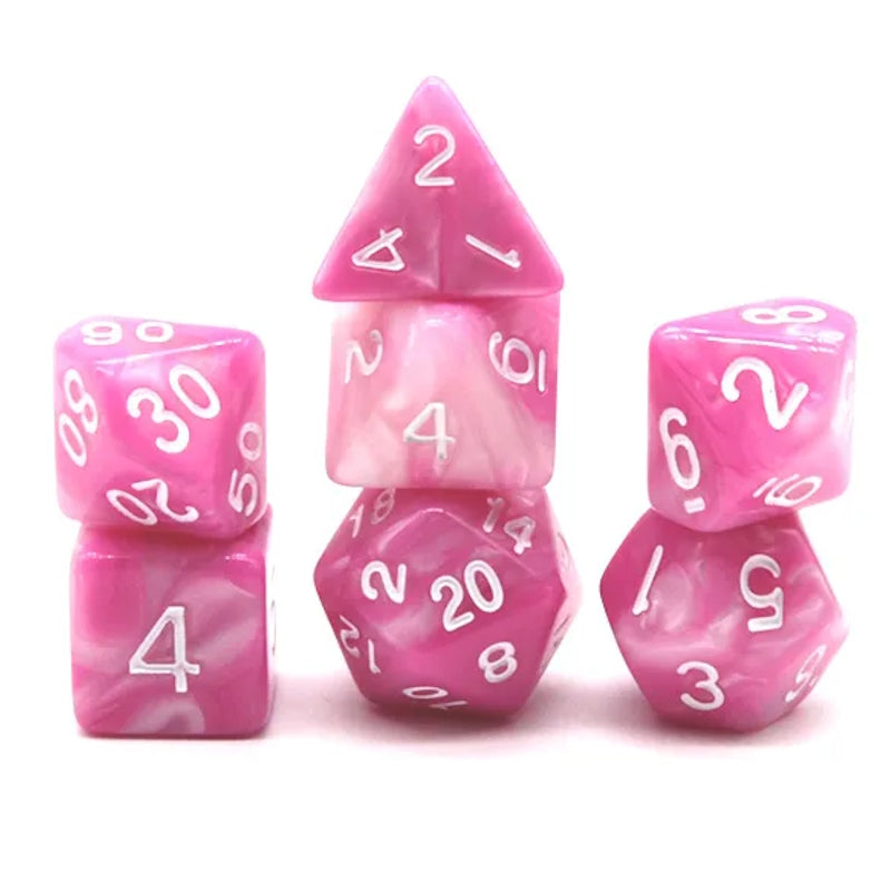 Set de 7 Dés - Quartz Rose