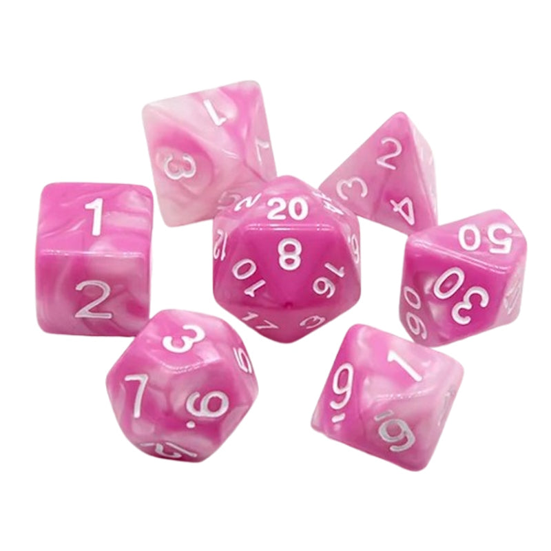 Set de 7 Dés - Quartz Rose