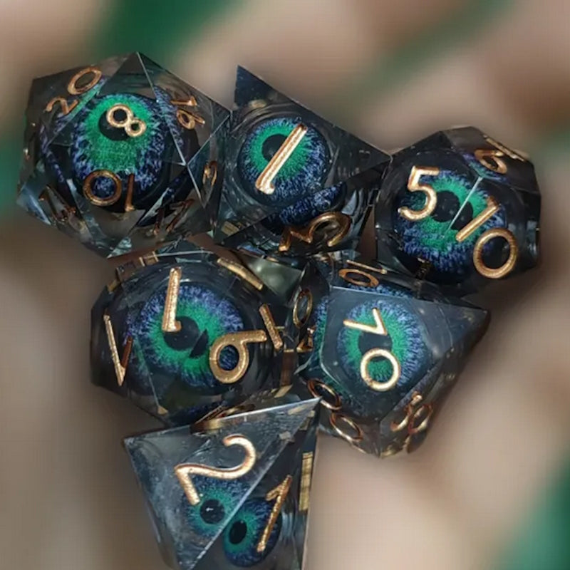 Set de 7 Dés - Oeil de Dragon