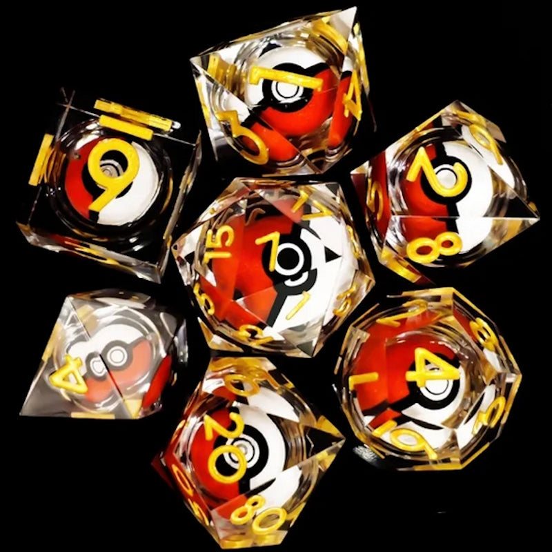 Set de 7 Dés - Pokéball