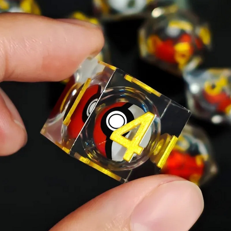 Set de 7 Dés - Pokéball