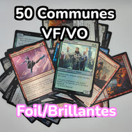 Lot de 50 Communes Foil (Brillantes) - Magic: The Gathering