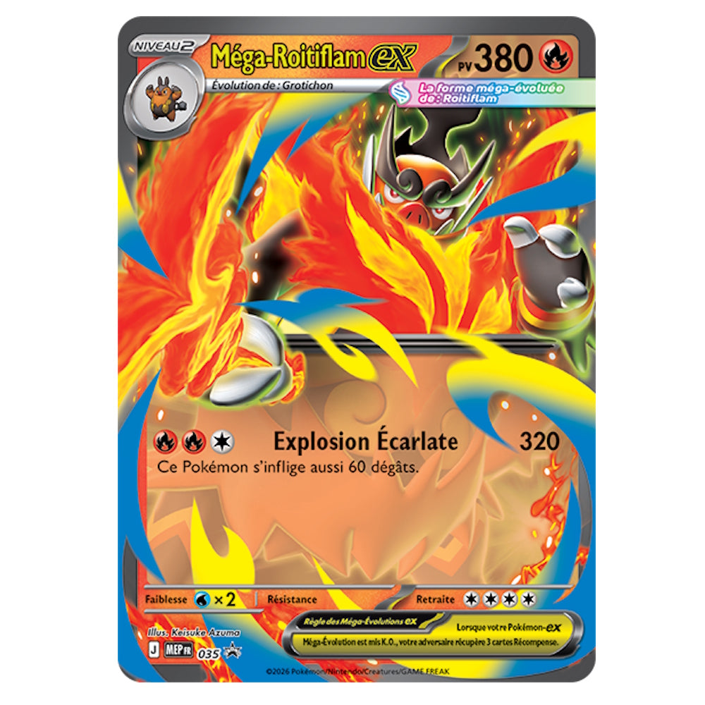 Coffret Mega-Roitiflam EX - Héros Transcendants - Pokémon