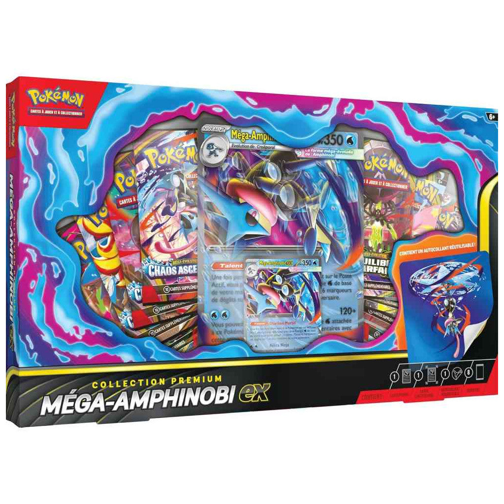 Coffret Collection Premium Méga-Amphinobi EX - Chaos Ascendant - Pokémon