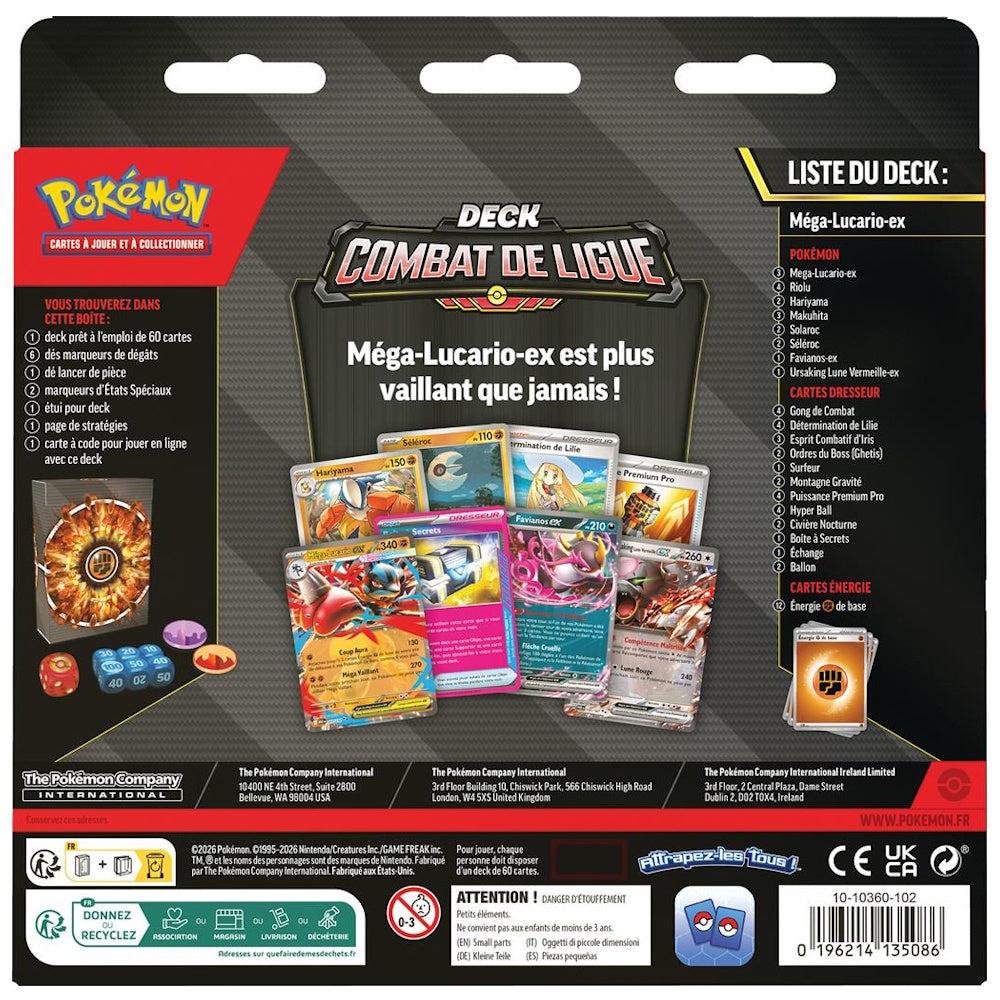 Deck Combat de Ligue - Méga-Lucario EX - Pokémon