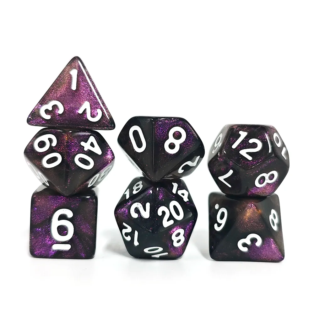 Set de 7 Dés - Nébuleuse Améthyste
