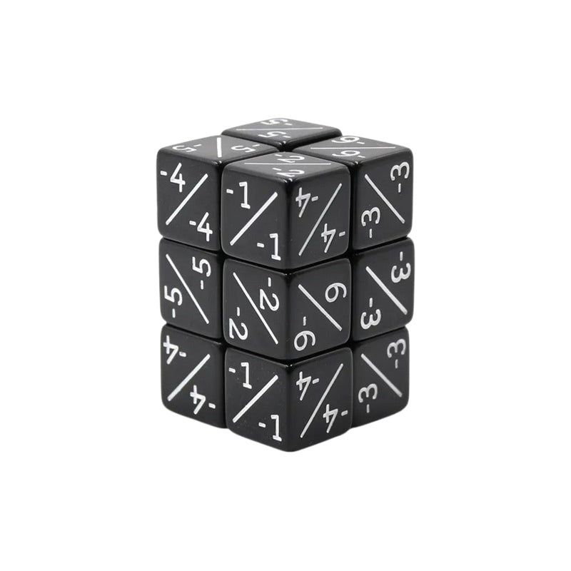 Set de 12 Dés 6 (D6) - Marqueurs +1/+1 & -1/-1