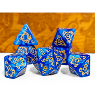 Set de 7 Dés - Glyphe Cobalt