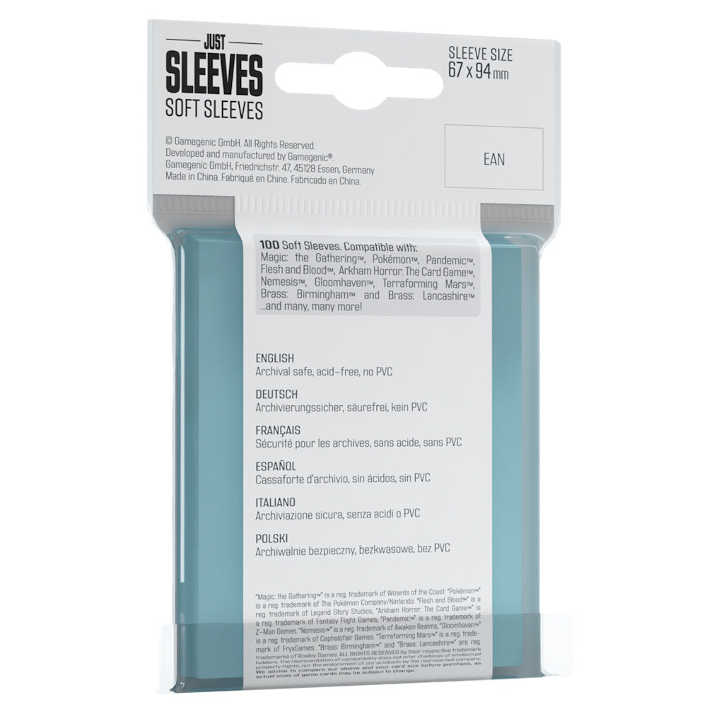 100 Just Sleeves (Penny Sleeves) - GameGenic