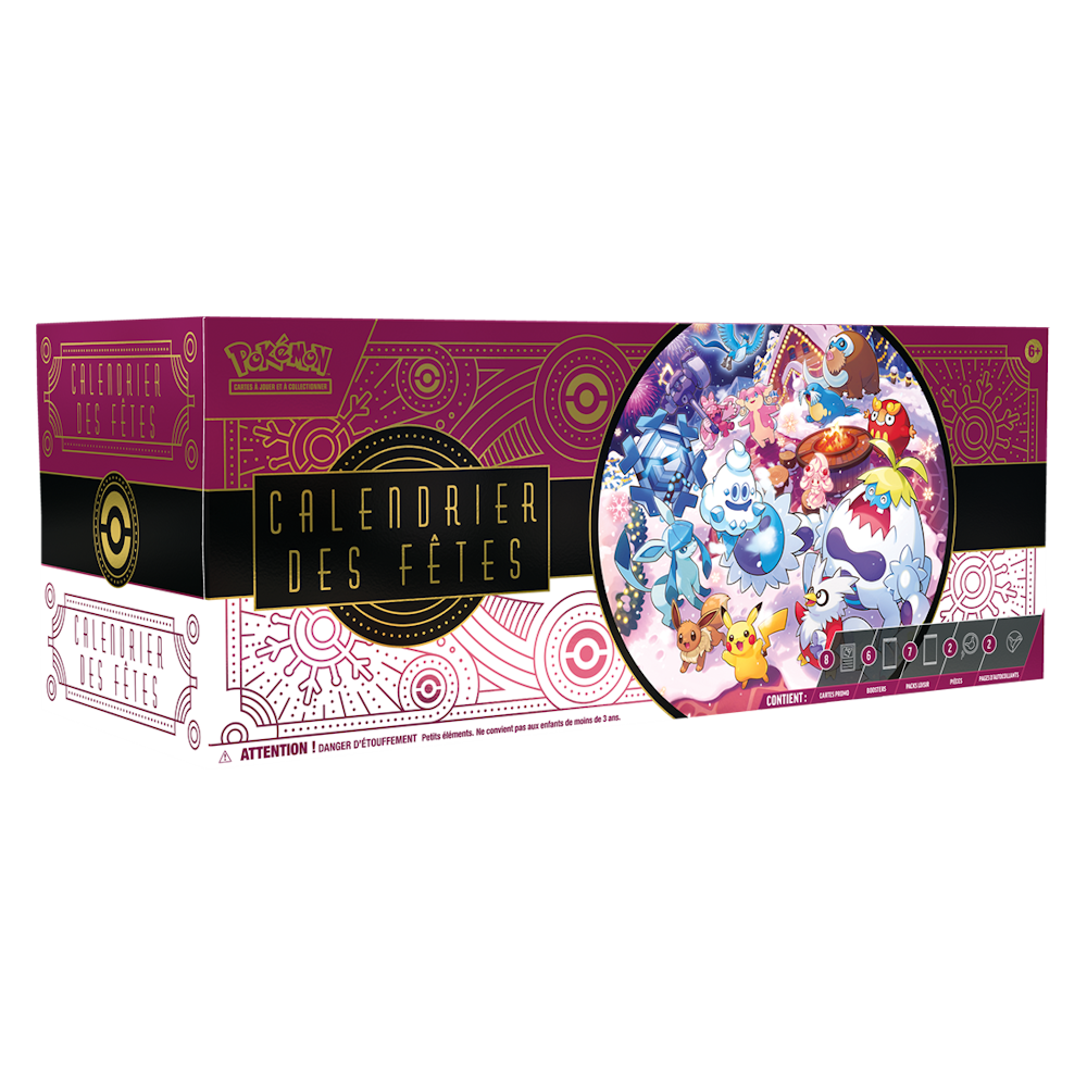 Calendrier des fêtes 2025 (de l'avent) - Pokémon