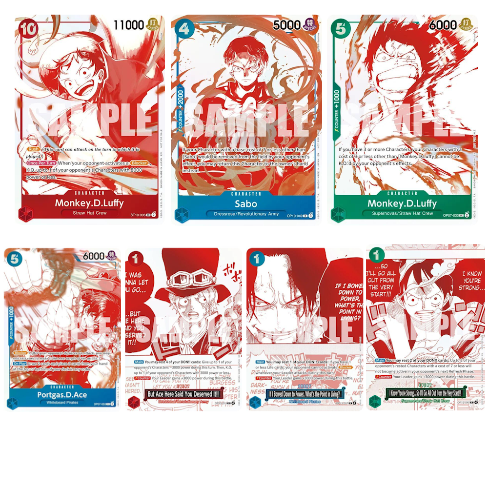 OP13 Treasure Campaign Promos Set - One Piece Card Game