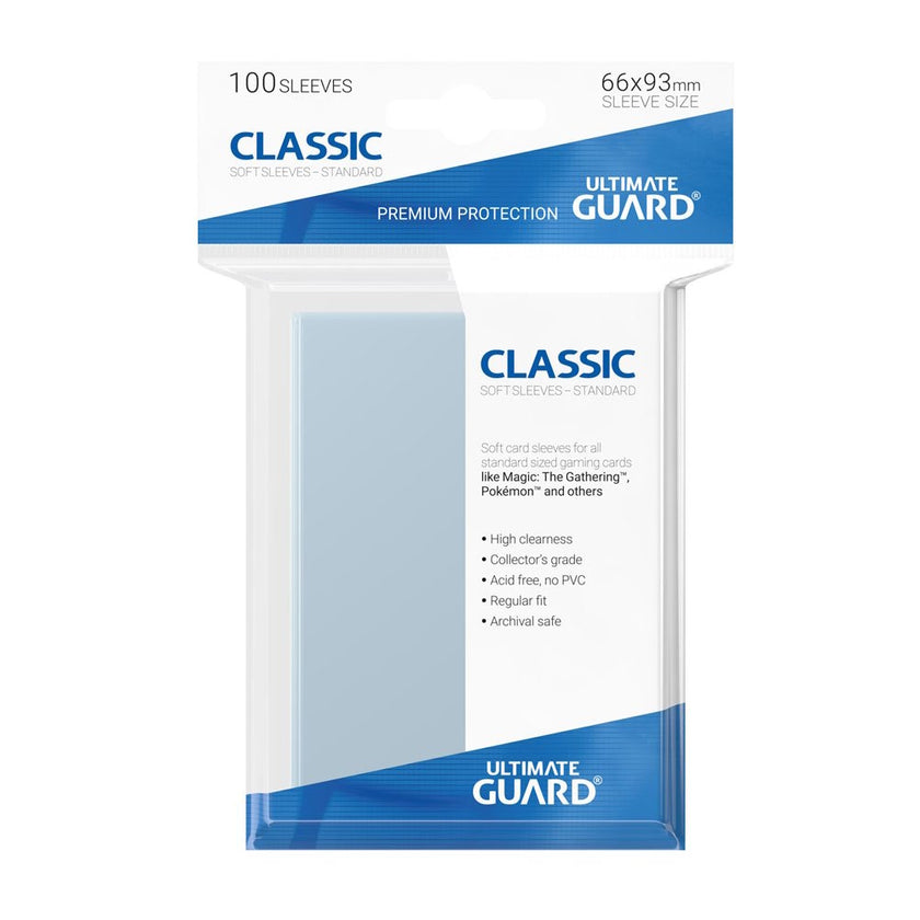 100 Classic Soft Sleeves (Penny Sleeves) - Ultimate Guard