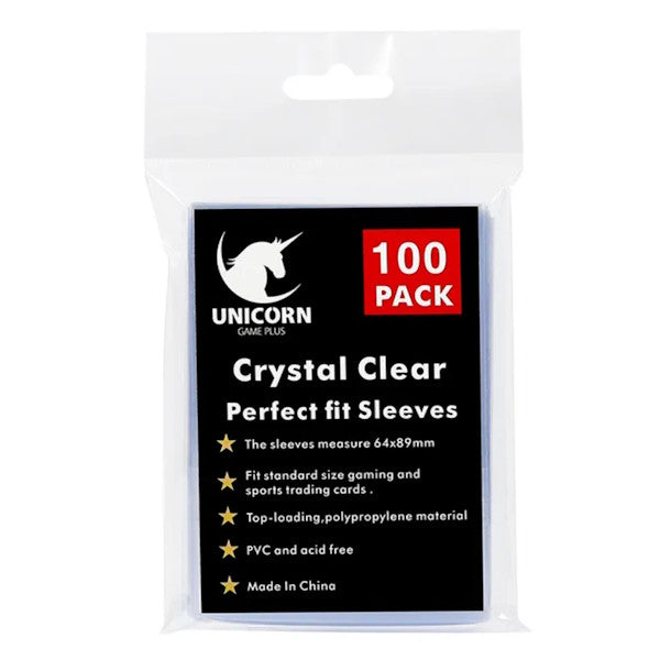 Paquet de 100 protège-cartes transparentes (Perfect Fit)